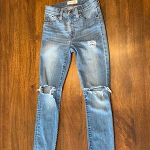 Madewell High rise skinny jeans